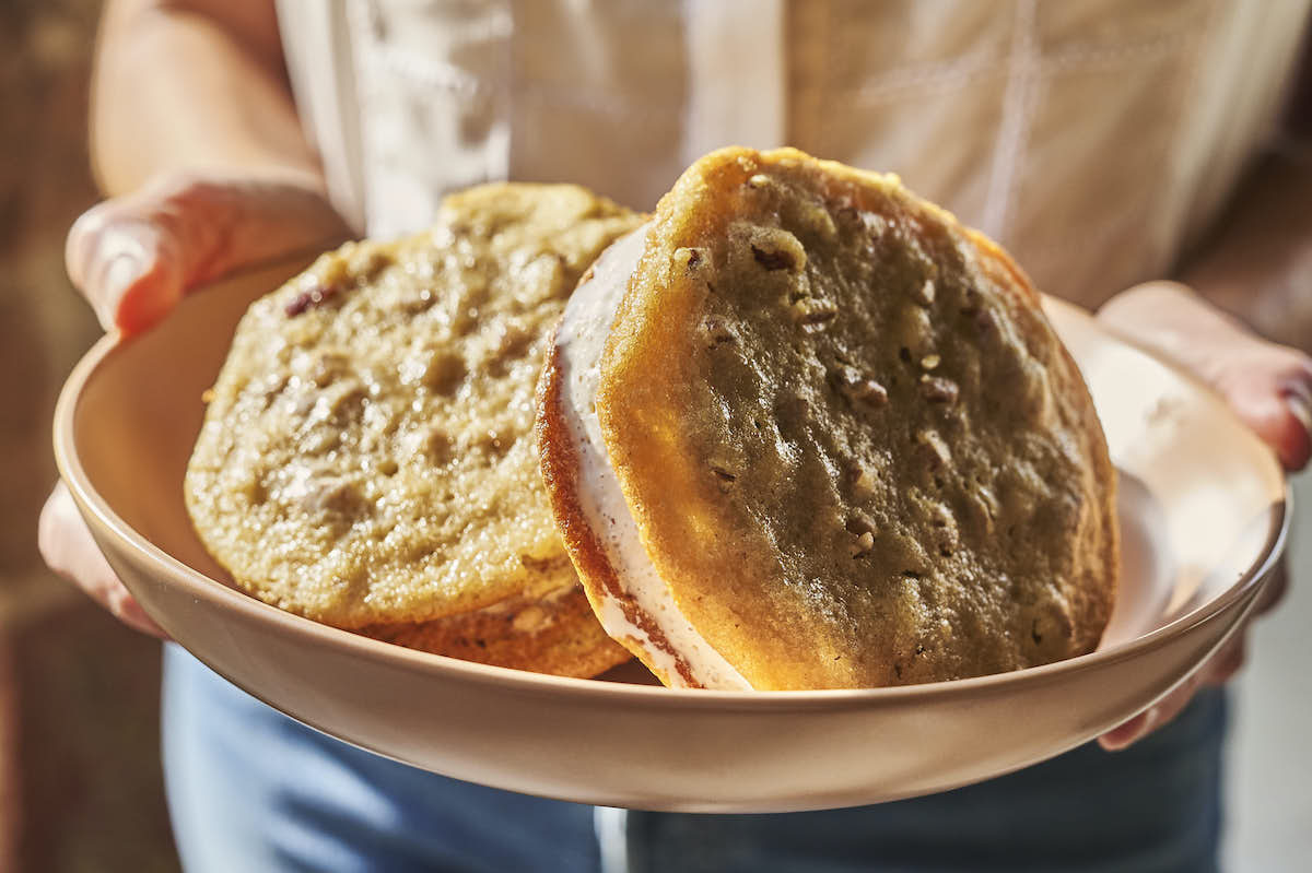 Butter Pecan Ice Cream Sandwiches with Texas EVOO - Texas Hill Country Olive Co.