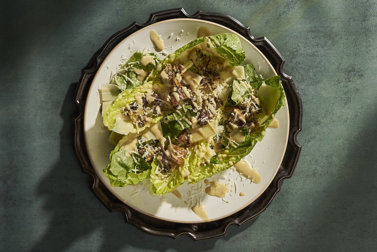 Healthy Caesar Salad with Homemade Dressing & Croutons Texas Hill Country Olive Co. Healthy Caesar Salad with Homemade Dressing & Croutons Texas Hill Country Olive Co.