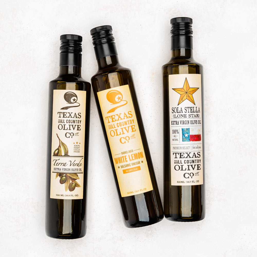 3 Bottle Bundle 500ml_Bundle_Texas Hill Country Olive Co.