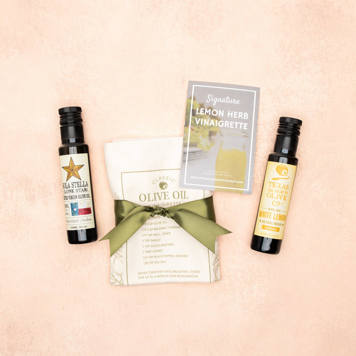 Lemon Vinaigrette Recipe Box_Gift Sets_Texas Hill Country Olive Co.