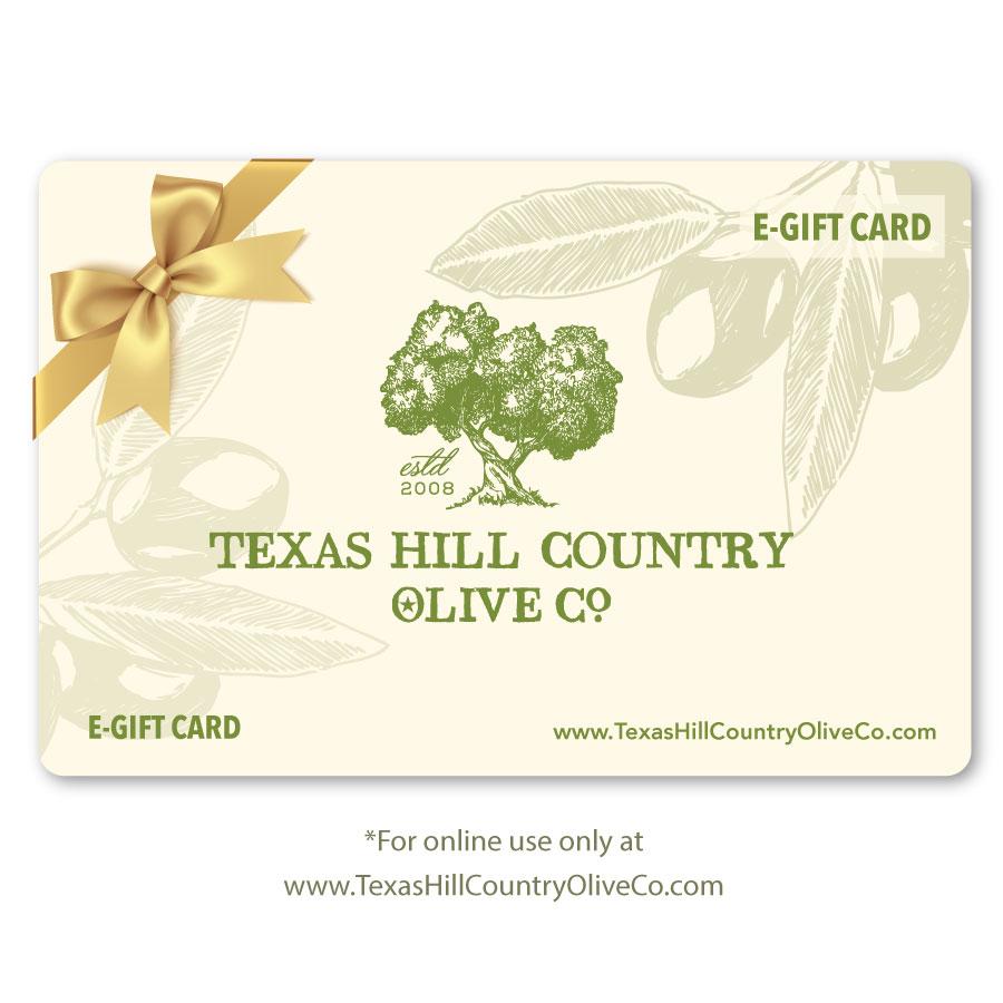 Online Gift Card - Texas Hill Country Olive Co.