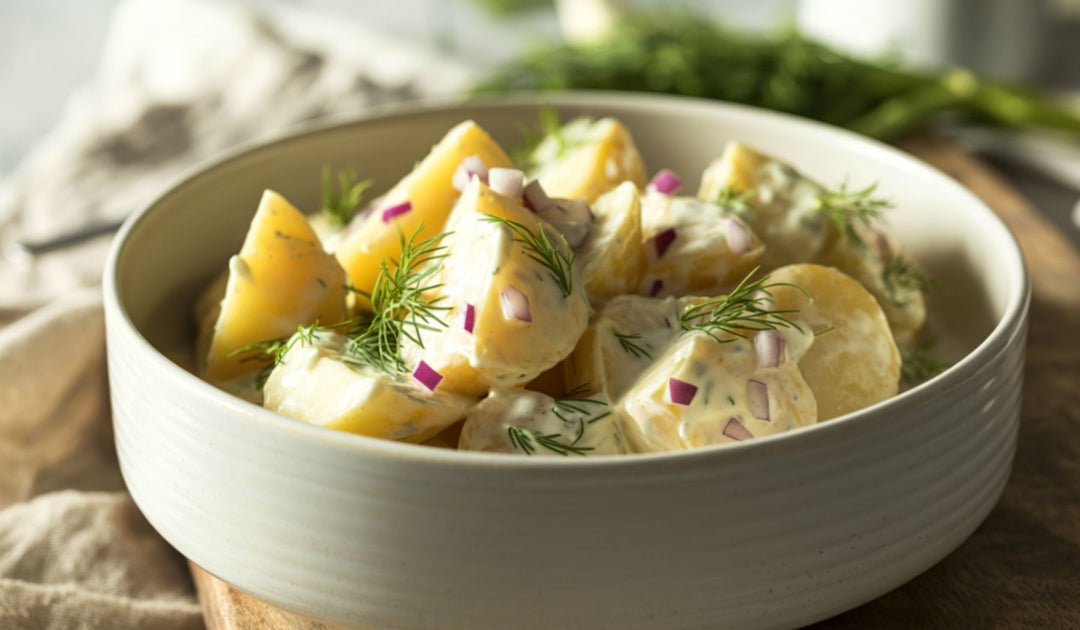 Lemon Thyme Potato Salad with Super Greek Olive Oil