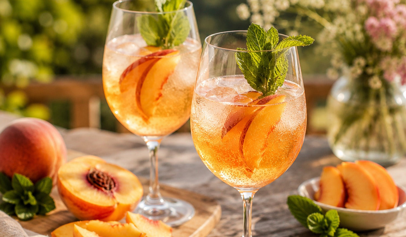 Balsamic Peach Spritz