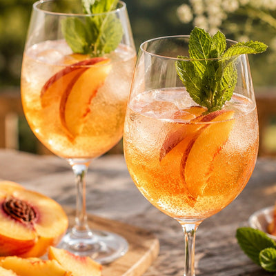 Balsamic Peach Spritz