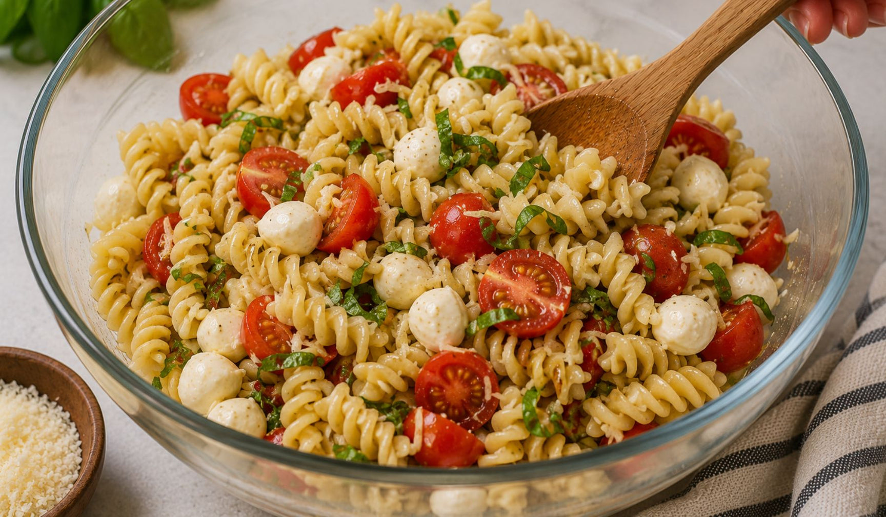 Caprese Pasta Salad with Sicilian Infused Olive Oil
