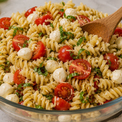Caprese Pasta Salad with Sicilian Infused Olive Oil