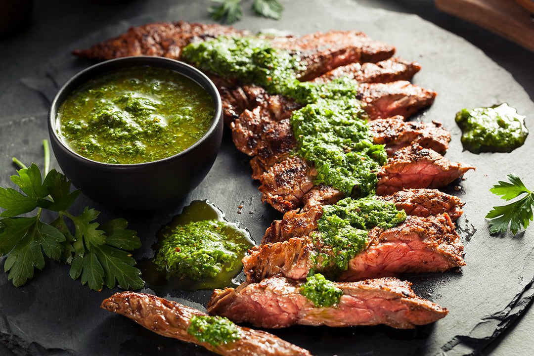 Chimichurri and Flank Steak - Texas Hill Country Olive Co.