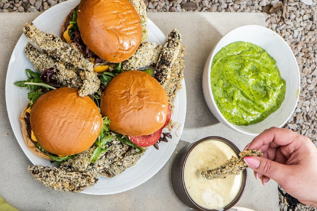 Easy Burger and Side Upgrades for Your Super Bowl Party - Texas Hill Country Olive Co.