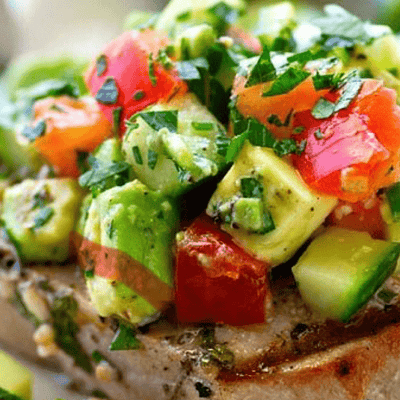 Fresh Avocado Cucumber Salsa