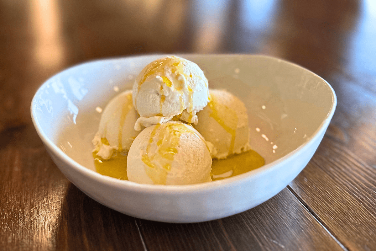 Homemade Blood Orange Vanilla Ice Cream