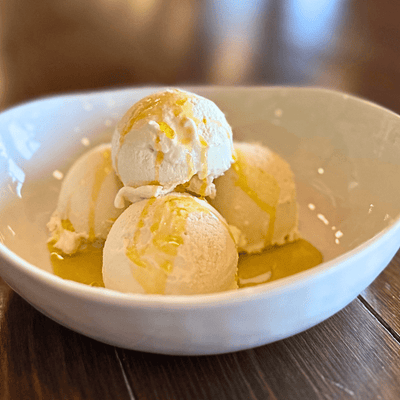 Homemade Blood Orange Vanilla Ice Cream