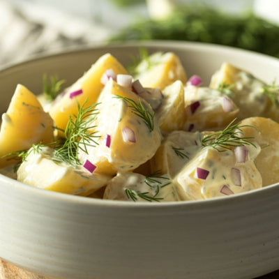 Lemon Thyme Potato Salad with Super Greek Olive Oil