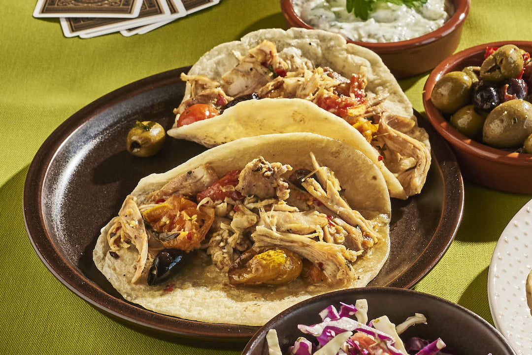 Mediterranean Chicken Tacos with Tzatziki Sauce - Texas Hill Country Olive Co.
