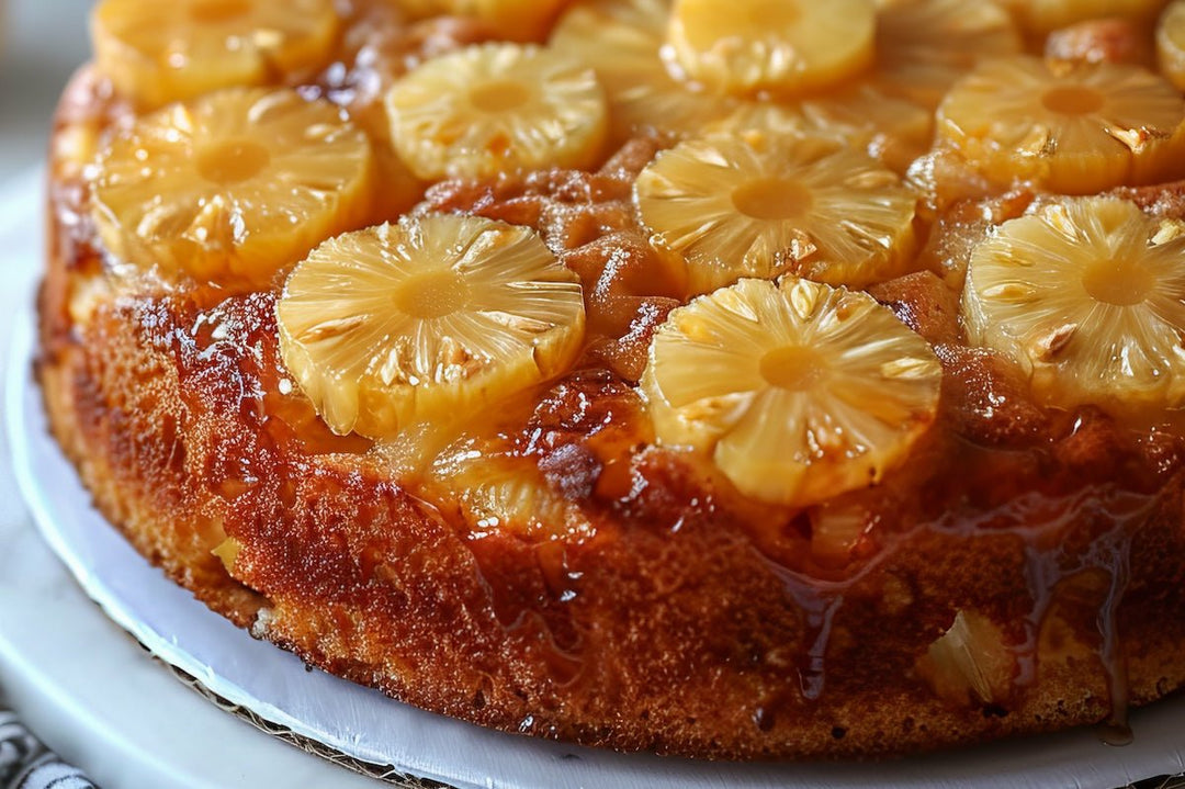 Pineapple Upside Down Cake with Pineapple Balsamic - Texas Hill Country Olive Co.