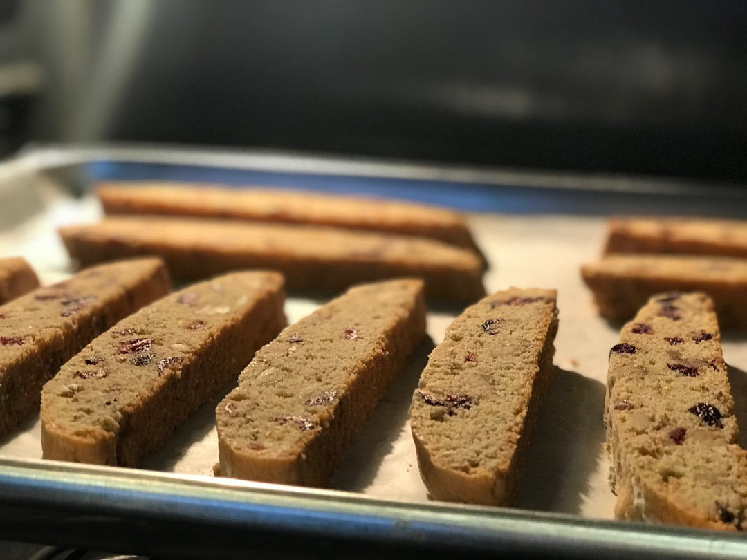 Walnut Cranberry Biscotti with Olive Oil - Texas Hill Country Olive Co.