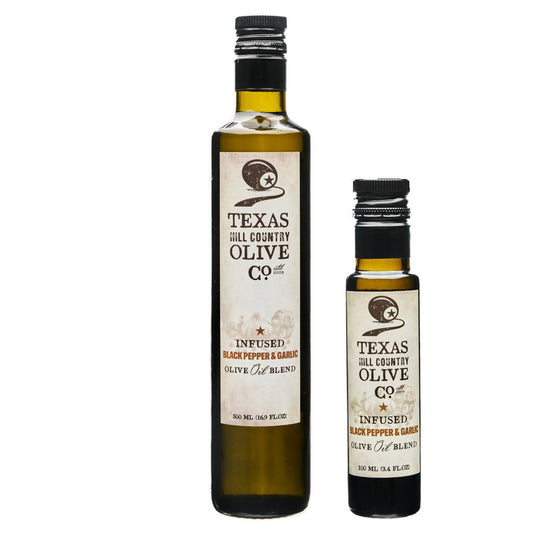 Black Pepper Garlic Infused Olive Oil