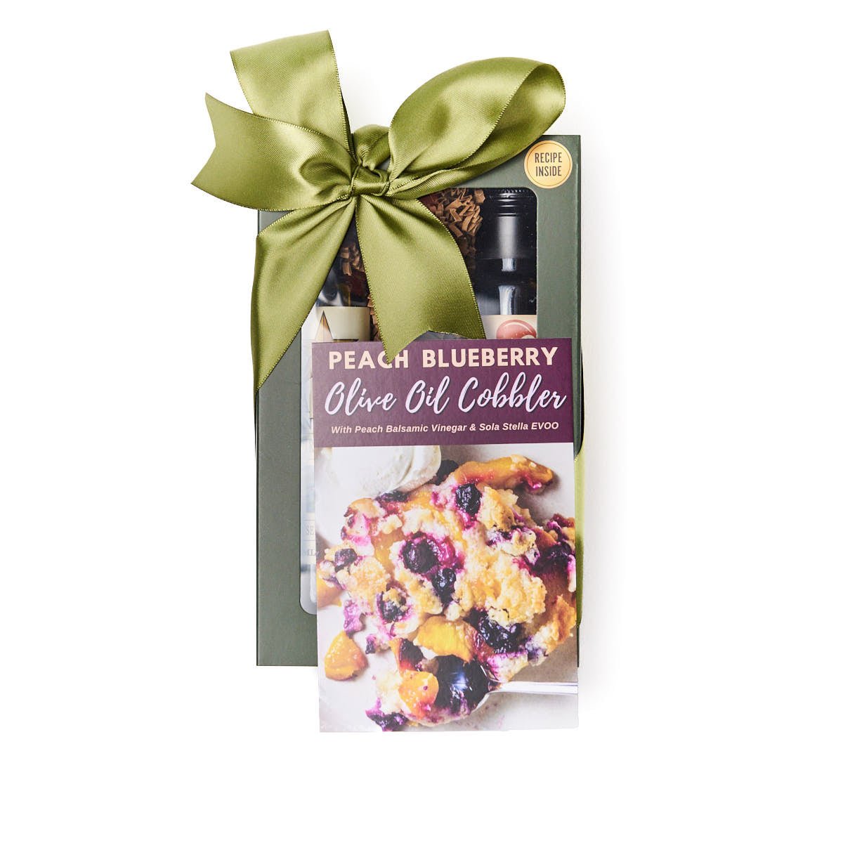 Pairing Recipe Box - Peach Blueberry Cobbler_Gift Sets_Texas Hill Country Olive Co.