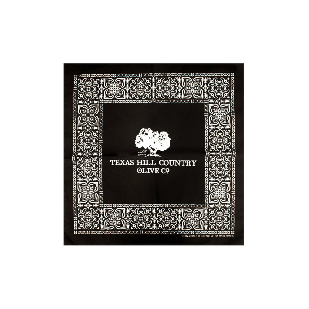 Texas Hill Country Olive Co. Bandana - Black preview 1
