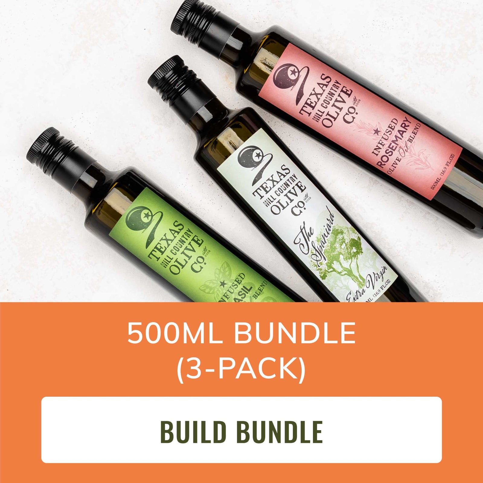 3 Bottle Bundle 500ml_Bundle_Texas Hill Country Olive Co.