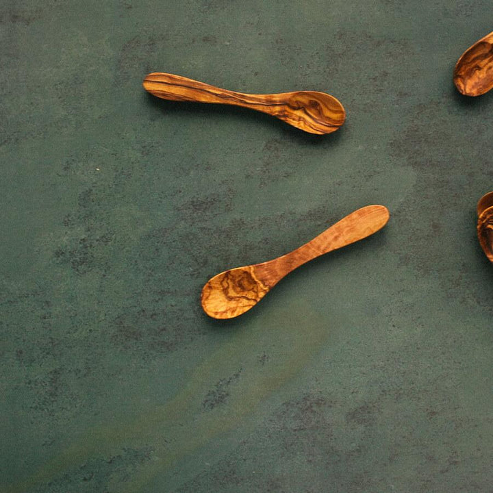 8" Olive Wood Spoon_Kitchen Accessories_Texas Hill Country Olive Co.