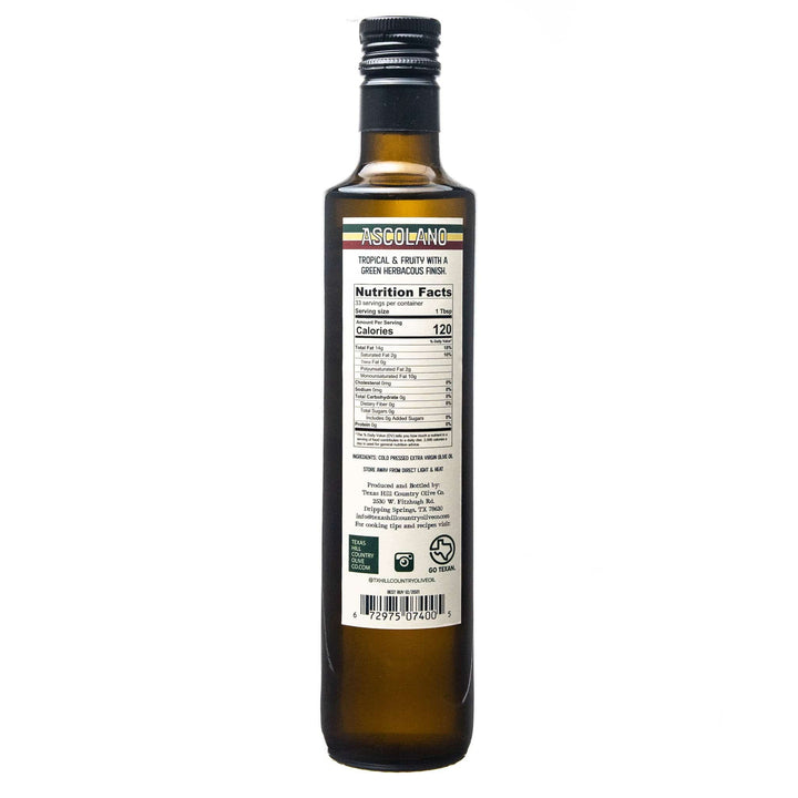 Ascolano Extra Virgin Olive Oil_Extra Virgin Olive Oil_Texas Hill Country Olive Co.