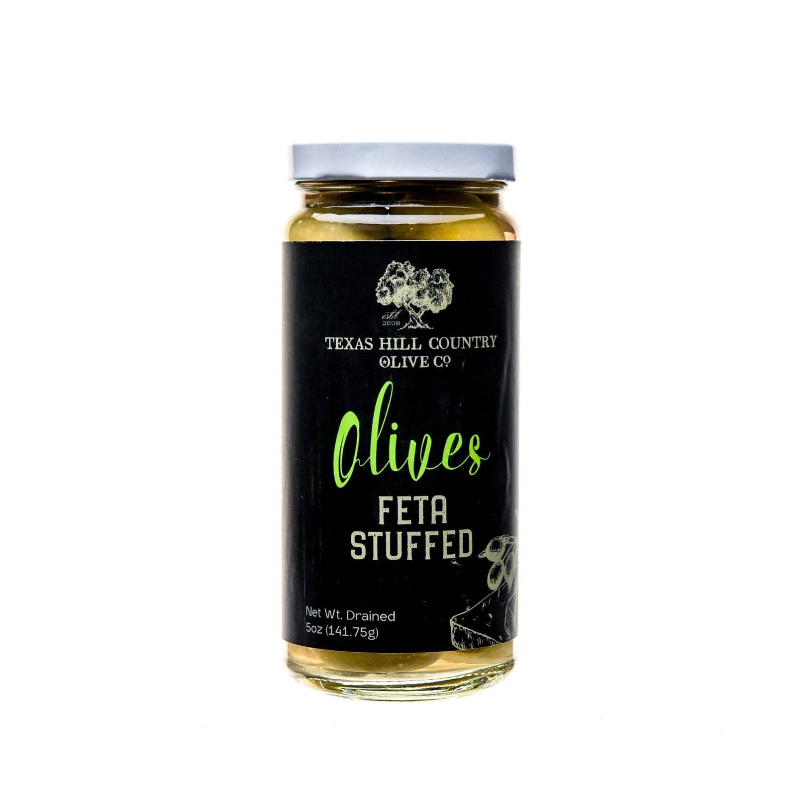 Feta Stuffed Olives_Table Olives_Texas Hill Country Olive Co.