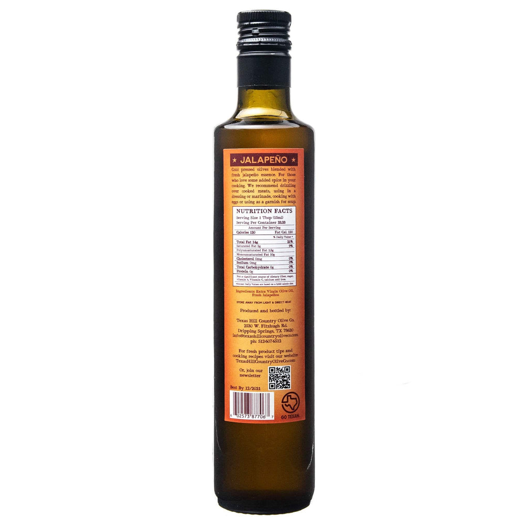 Jalapeno Infused Olive Oil_Infused Olive Oil_Texas Hill Country Olive Co.