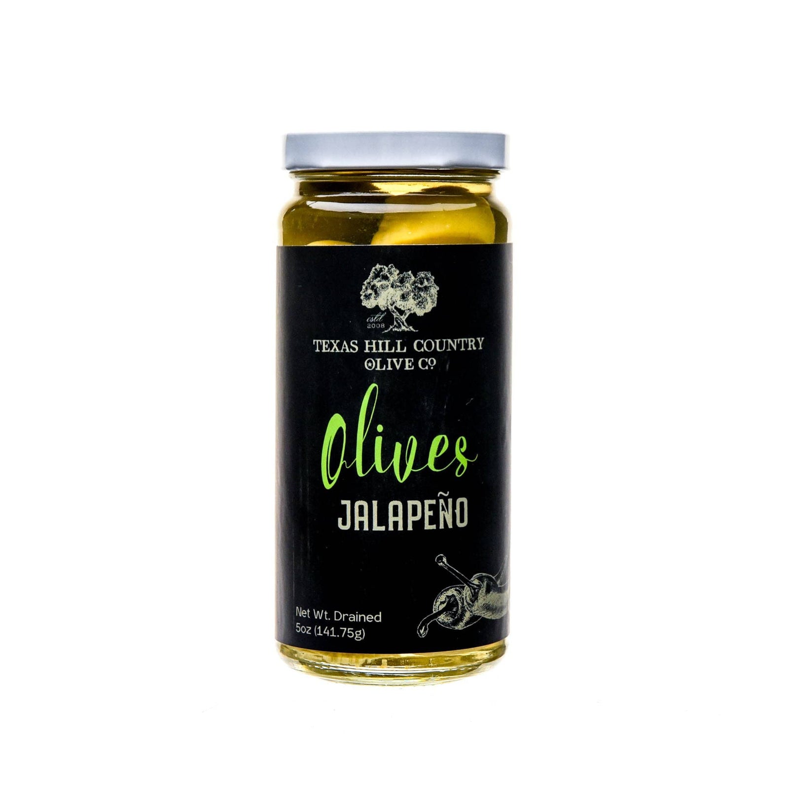 Jalapeno Stuffed Olives_Table Olives_Texas Hill Country Olive Co.