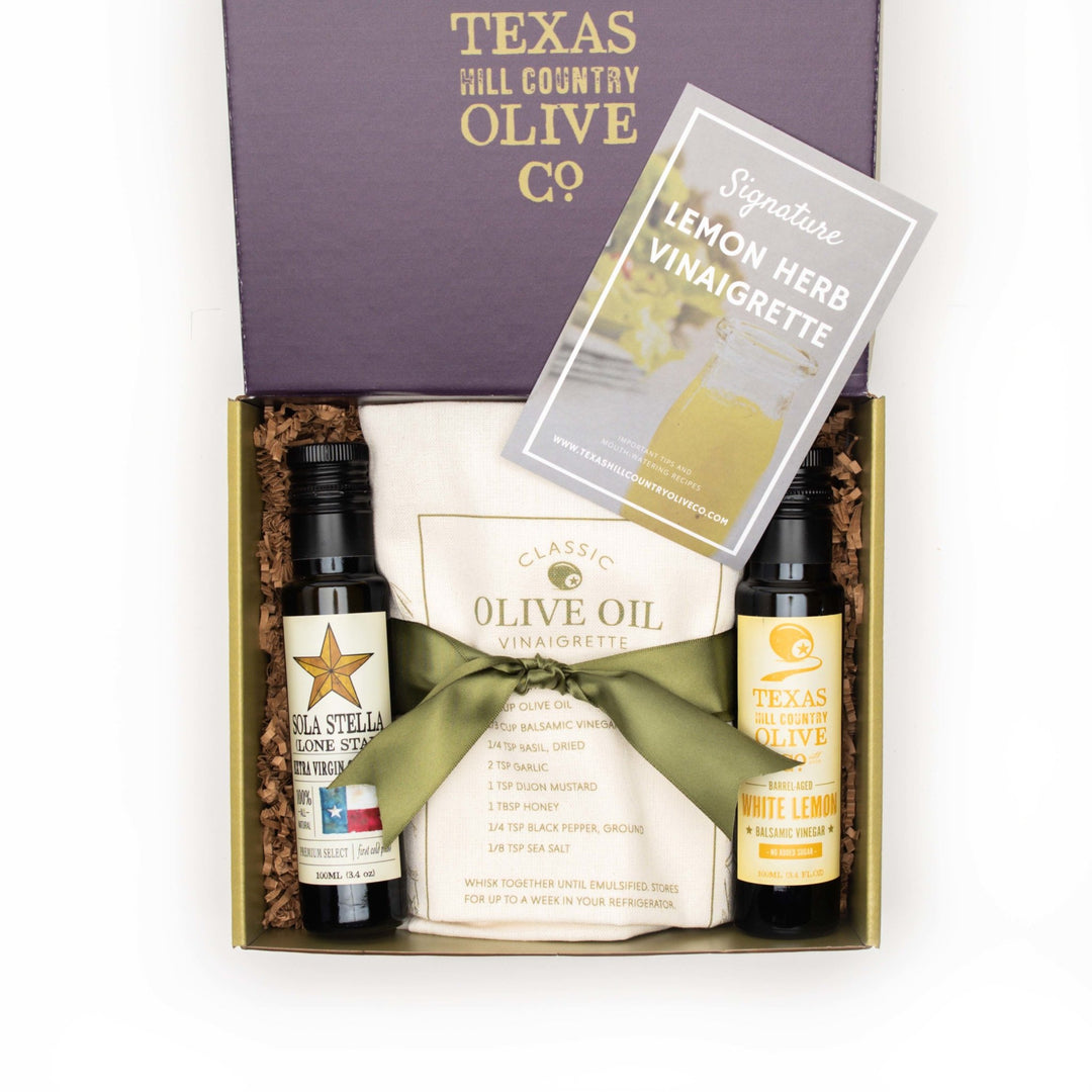 Lemon Vinaigrette Recipe Box_Gift Sets_Texas Hill Country Olive Co.