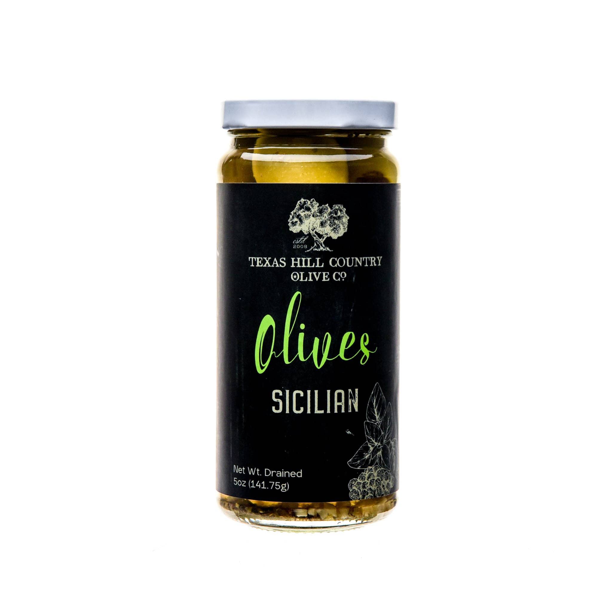 Sicilian Pitted Olives - Texas Hill Country Olive Co.