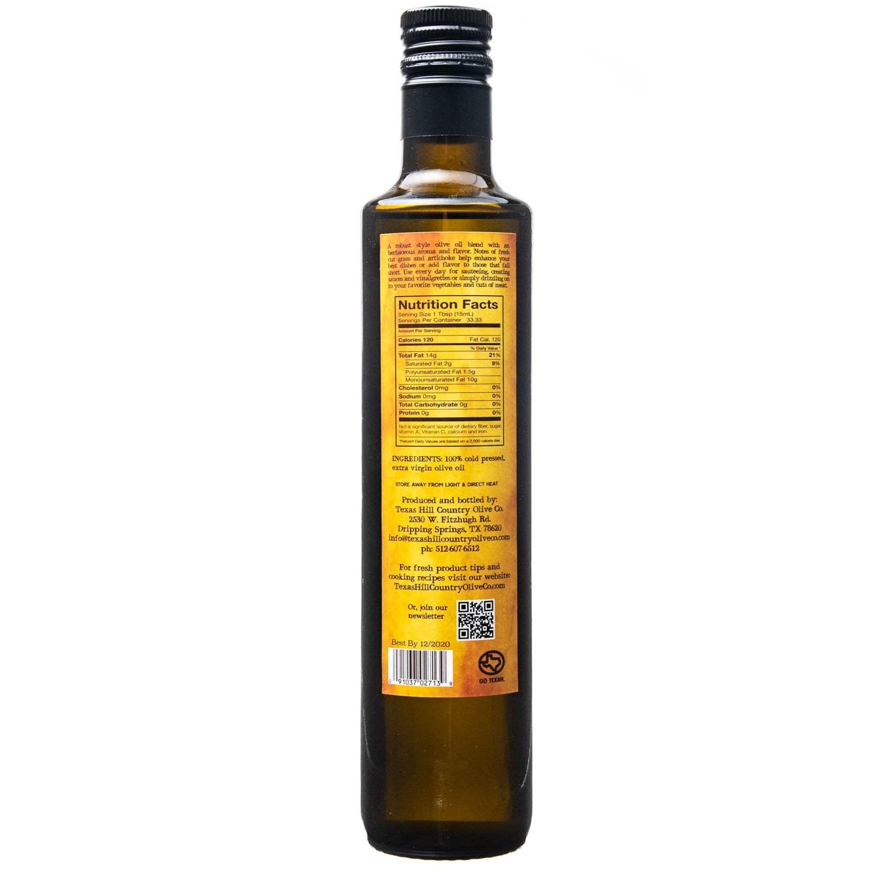 Texas Miller's Blend Extra Virgin Olive Oil - Texas Hill Country Olive Co.