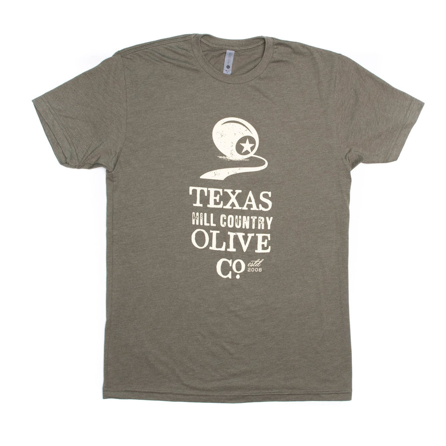 Unisex THCOC "Olive" Green T-Shirt_Apparel_Texas Hill Country Olive Co.