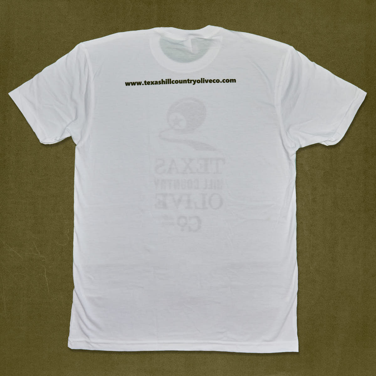 White THCOC Unisex Crew Neck T-Shirt_Apparel_Texas Hill Country Olive Co.